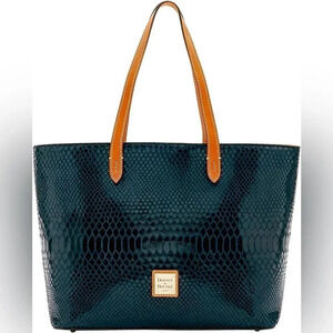 Dooney & Bourke Snakeskin Charleston Shopper Tote